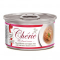 Консервы Cherie Signature для кошек, нежные кусочки тунца и дикого лосося в соусе, 80 г