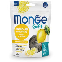 Ласощі Monge Gift Dog Immunity support для собак, підтримка імунітета, кролик з лимоном, 150 г Ласощі Monge Gift Dog Immunity support для собак, підтримка імунітета, кролик з лимоном, 150 г