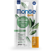 Лакомство Monge Gift Cat Dental для кошек, форель с ромашкой, 15 г Лакомство Monge Gift Cat Dental для кошек, форель с ромашкой, 15 г