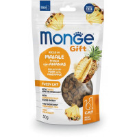 Лакомство Monge Gift Fussy cat для кошек, свинина с ананасами, 50 г Лакомство Monge Gift Fussy cat для кошек, свинина с ананасами, 50 г
