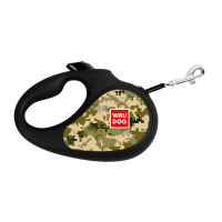 Поводок-рулетка WAUDOG R-leash для собак, рисунок "Милитари", светоотражающая, S, до 15 кг, 5 м Поводок-рулетка WAUDOG R-leash для собак, рисунок "Милитари", светоотражающая, S, до 15 кг, 5 м