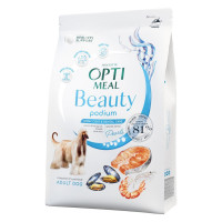 Сухой корм Optimeal Beauty Podium для собак, уход за шерстью и зубами, на основе морепродуктов, 10 кг Сухой корм Optimeal Beauty Podium для собак, уход за шерстью и зубами, на основе морепродуктов, 10 кг