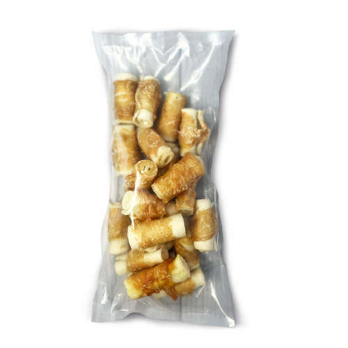 Ласощі AnimAll Dental трубочка рулетик, для собак, з м'ясом курки, 5-6 см, 20 штук