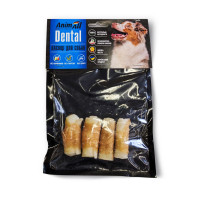 Лакомство AnimAll Dental трубочка рулетик, для собак, с мясом курицы, 5-6 см, 4 штуки Лакомство AnimAll Dental трубочка рулетик, для собак, с мясом курицы, 5-6 см, 4 штуки