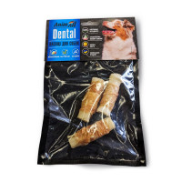 Ласощі AnimAll Dental трубочка рулетик, для собак, з м'ясом курки, 7-8 см, 3 штуки Ласощі AnimAll Dental трубочка рулетик, для собак, з м'ясом курки, 7-8 см, 3 штуки