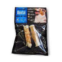 Лакомство AnimAll Dental трубочка рулетик, для собак, с мясом курицы, 9-10 см, 2 штуки Лакомство AnimAll Dental трубочка рулетик, для собак, с мясом курицы, 9-10 см, 2 штуки
