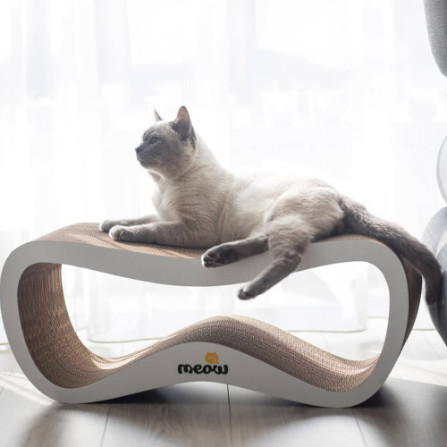 Кігтеточка-лежанка Say Meow Grace для котів, гофрокартон, 67×27×24 см