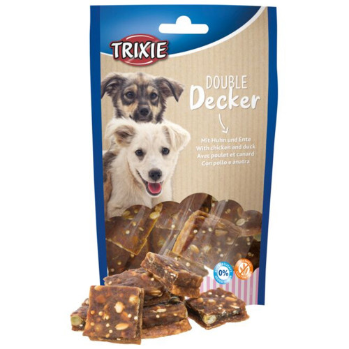 Ласощі Trixie Double Decker для собак, з куркою та качкою, 100 г