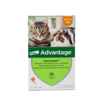 Капли от блох Bayer Advantage 40 для котов и котят менее 4 кг, цена за упаковку Капли от блох Bayer Advantage 40 для котов и котят менее 4 кг, цена за упаковку