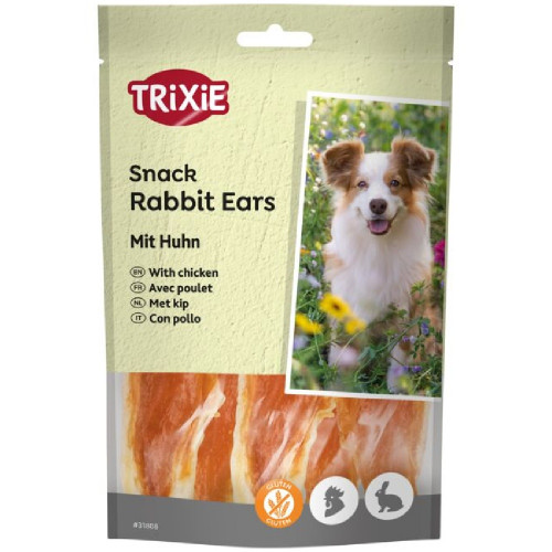 Ласощі Trixie Premio для собак, вуха кролика, 80 г