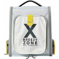 Рюкзак-переноска Petkit Breezy Zone Yellow/Grey для собак и кошек, 35×27×43 см, серый Рюкзак-переноска Petkit Breezy Zone Yellow/Grey для собак и кошек, 35×27×43 см, серый