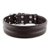 Ошейник Kareline с 2 тросами для собак, из мягкой кожи, 4.5×50-60 см Ошейник Kareline с 2 тросами для собак, из мягкой кожи, 4.5×50-60 см