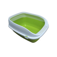 Відкритий туалет MPS Beta Plus Maxi Green для котів з бортиком, зелений, 49×39×17 см Відкритий туалет MPS Beta Plus Maxi Green для котів з бортиком, зелений, 49×39×17 см