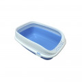 Відкритий туалет MPS Beta Plus Mini Blue для котів з бортиком, синій, 49×39×17 см