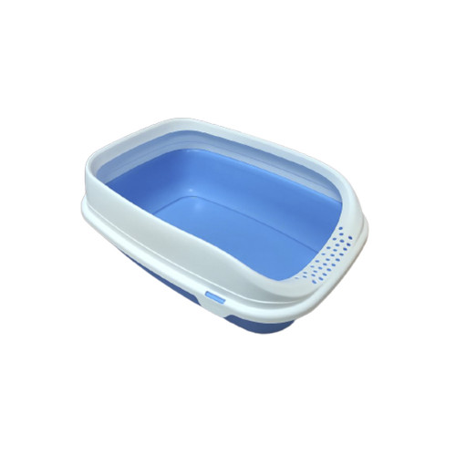 Відкритий туалет MPS Beta Plus Mini Blue для котів з бортиком, синій, 49×39×17 см