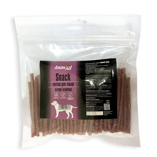 Лакомство AnimAll Snack утиные палочки, для собак, 500 г