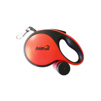 Поводок-рулетка AnimAll с диспенсером, для собак весом до 50 кг, 5 м, красная Поводок-рулетка AnimAll с диспенсером, для собак весом до 50 кг, 5 м, красная