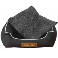 Лежак Animall Nena для собак і котів, з ручкою-мотузкою, розмір L, 62×50×17 см, графіт Лежак Animall Nena для собак і котів, з ручкою-мотузкою, розмір L, 62×50×17 см, графіт