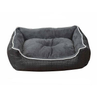 Лежак Animall Nena Star для собак и кошек, с рисунком, размер L, 62×50×17 см, темно серый Лежак Animall Nena Star для собак и кошек, с рисунком, размер L, 62×50×17 см, темно серый