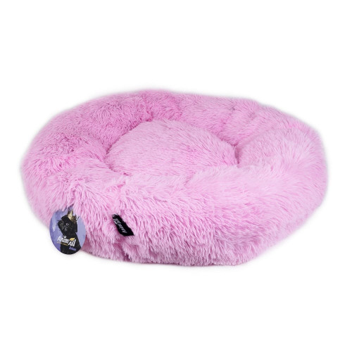 Лежак-гнездо Animall Wendy для собак и кошек, размер L, 63×63×15 см, розовый