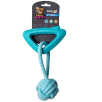 Игрушка AnimAll GrizZzly Baby, акула с канатом, мятная, 15.8×10.2×2.8 см Игрушка AnimAll GrizZzly Baby, акула с канатом, мятная, 15.8×10.2×2.8 см