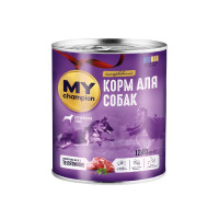 Влажный корм Мой чемпион, для собак кусочки в желе с телятиной, 1240 г Влажный корм Мой чемпион, для собак кусочки в желе с телятиной, 1240 г