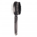 Щетка двухсторонняя Flamingo Comfort 2в1, для собак, S, 21×5.4 см