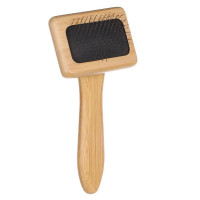 Щетка-пуходерка Flamingo Bamboo для собак, S, 15,3×6.8 см Щетка-пуходерка Flamingo Bamboo для собак, S, 15,3×6.8 см