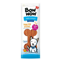 Лакомство для собак Bow wow протеиновые палочки говядина, птица, томаты и габруз, 22 см Лакомство для собак Bow wow протеиновые палочки говядина, птица, томаты и габруз, 22 см
