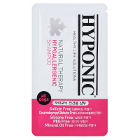 Шампунь гипоаллергенный Hyponic Hypoallergenic для собак, с подсолнечным маслом, жожоба и экстрактом зеленого чая, 10 мл Шампунь гипоаллергенный Hyponic Hypoallergenic для собак, с подсолнечным маслом, жожоба и экстрактом зеленого чая, 10 мл