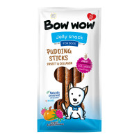 Лакомство Bow wow для собак, пудинговые палочки с насекомыми, коллагеном и тыквой, 27-30 см, 6 шт Лакомство Bow wow для собак, пудинговые палочки с насекомыми, коллагеном и тыквой, 27-30 см, 6 шт