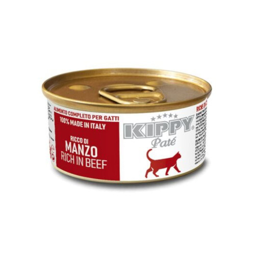 Консервы Kippy Pate для взрослых кошек, паштет с говядиной, 85 г