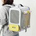 Рюкзак-переноска Petkit Breezy Zone Yellow/Grey для собак і котів, 35×27×43 см, сірий