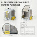 Рюкзак-переноска Petkit Breezy Zone Yellow/Grey для собак і котів, 35×27×43 см, сірий