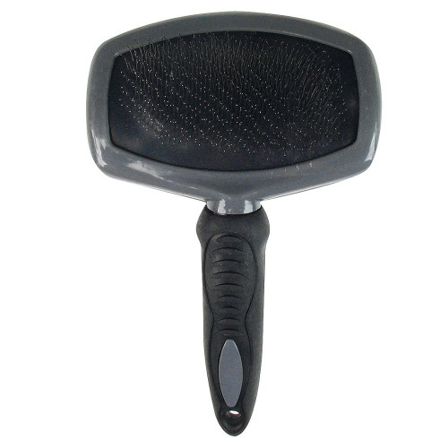 Щётка Tatrapet Dog Salon для собак, односторонняя, с резиновой ручкой, 13.5×22 см