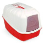 Туалет MPS KOMODA RED для кошек, бокс с фильтром, красный, 54×39×40 см