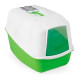Туалет MPS KOMODA GREEN для кошек, бокс с фильтром, зелёный, 54×39×40 см