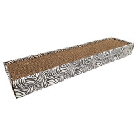 Когтеточка CROCI ANIMALIER для котов, гофрокартон, зебра, 48×12×5 см Когтеточка CROCI ANIMALIER для котов, гофрокартон, зебра, 48×12×5 см