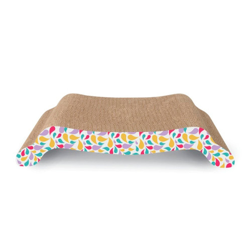 Когтеточка Camon Cardboard для котов, плоская, гофрированная, 45.5×27×8.5 см