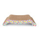 Когтеточка Camon Cardboard для котов, плоская, гофрированная, 45.5×27×8.5 см