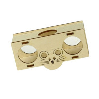 Качели Tatrapet для хомяков, деревянные, 12.8×5.2×6.5 см