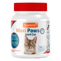 Витамины Supremo MAXI PAWS для стерилизованных котов, 110 таблеток, 0.5 г