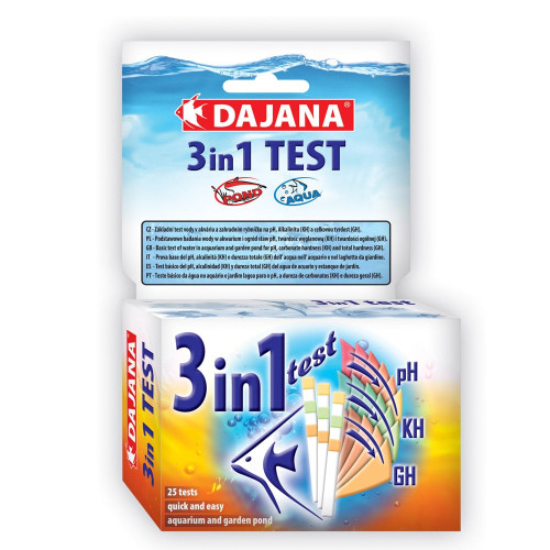 Тест Dajana Test 3 in 1, для определения pH, KH и GH воды Тест Dajana Test 3 in 1, для определения pH, KH и GH воды