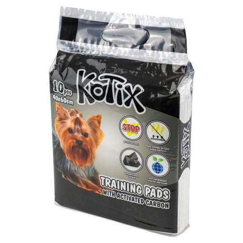 Пелюшки Kotix Premium для собак, з активованим вугіллям, 40×60 см, 10 шт