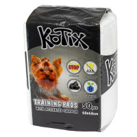 Пелюшки Kotix Premium для собак, з активованим вугіллям, 60×60 см, 50 шт Пелюшки Kotix Premium для собак, з активованим вугіллям, 60×60 см, 50 шт