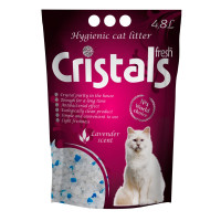 Силикагелевый наполнитель Cristals Fresh для кошек, с ароматом лаванды, 4.8 л Силикагелевый наполнитель Cristals Fresh для кошек, с ароматом лаванды, 4.8 л