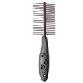 Гребінець Tatrapet Dog Salon двосторонній з пластиковою ручкою, 5×17 см