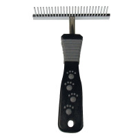 Гребень-грабли Tatrapet Dog Salon однорядные, с пластиковой ручкой, 8×12.6 см Гребень-грабли Tatrapet Dog Salon однорядные, с пластиковой ручкой, 8×12.6 см