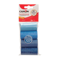 Пакеты Camon для собачьих фекалий с ароматом детской присыпки, 6 см, 4 шт×15 пак, голубой Пакеты Camon для собачьих фекалий с ароматом детской присыпки, 6 см, 4 шт×15 пак, голубой