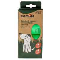 Пакеты Camon для собачьих фекалий, 8 шт×15 пак, биоразлагаемые Пакеты Camon для собачьих фекалий, 8 шт×15 пак, биоразлагаемые